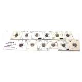 x12- Canadian five cent silver -x12 coins-Sold