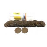 Lot, 1909 Lincoln cents, 42 pcs.