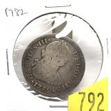 1782 Spanish coin