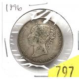 1896 Newfoundland half dollar