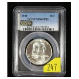 1958 Franklin half dollar PCGS slab certified