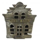 City Bank, Cast Iron, 4" high