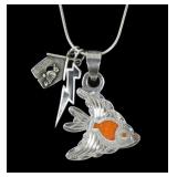 Sterling silver 21.5" serpentine chain with