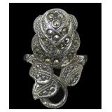 Vintage marcasite ring, size 6.5