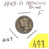 1943-D Mercury dime