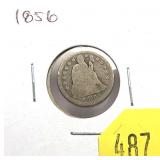 1856 Seated Liberty dime