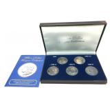 Replica set of silver dollars