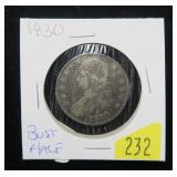 1830 Capped Bust half dollar