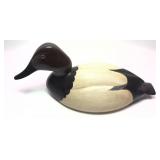 Charles Moore Hand Carved Wooden Duck Decoy,