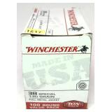 Box of .38 Spl. - 130 Gr. FMJ Winchester