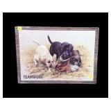 Teamwork Lab Puppy Tin Sign 12' x 16.75'