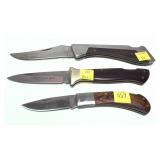 Lot, 3 folding knives includes Sharp 300,