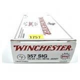 Box of .357 Sig. - 125 Gr. FMJ Winchester