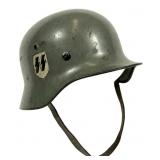 WWII German M35 SS Double Decal Helmet, with