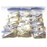 Lot, 18 bags assorted .30-06 brass, over 350 Rds.