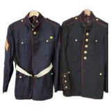 Lot, USMC Dress Blue uniform jacket and pants