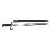 WWII US M1905 Bayonet with Scabbard, 25' Overall