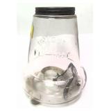 Vintage Glass Fly Trap, 8' H.