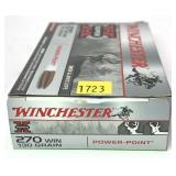 Box of .270 Win. - 130 Gr. Winchetser Power-Point
