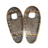 Vintage wooden snowshoes, 13x28