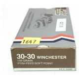 Box of .30-30 Win. - 150 Gr. Posi-Feed S.P. Hasnen