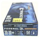 Box of .30-30 Win. - 150 Gr. Jacketed Soft Pt.