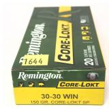 Box of .30-30 Win. - 150 Gr. Core-Lokt