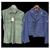 Lot, vintage US Air Force Ike jacket, 38L and