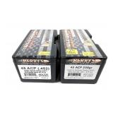 x2- Boxes of .45 ACP (.452) 230-grain Berry's