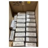Lot, 25 lbs. of Lyman lead bars-NO SHIPPING