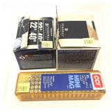Lot, over 300 Rds. assorted .22 LR cartridges