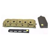 Lot: U.S. Ammo Belt, U.S. Pilots Flask and