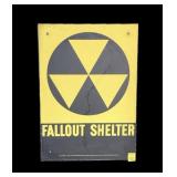 Department of Defense Fallout Shelter Sign, 14' x