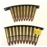 Lot, 7.62 x39 cartridges in stripper clips, 18