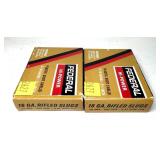Lot, 2 boxes Federal 16 Ga. 2 3/4' rifled slugs,