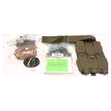 Lot: assorted slings, mag pouche and cleaning