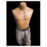 half body mannequin on wooden base 43'H -