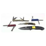 Lot, 5 assorted folding knives