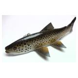 James Stangland Signed Fish Decoy, 8' L