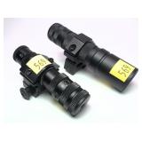 Lot, tactical flashlight and red laser combo