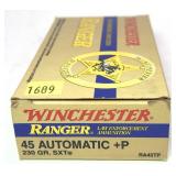 Box of .45 Auto +P - 230 Gr. SXT Winchester