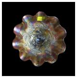 Dugan Marigold 3 footed 8 1/4" diameter carnival