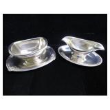 Lot, 2 Silverplate Gravy Boats, Rogers Daffadill