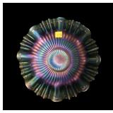 Green iridescent 9 1/4" diameter Smooth Ray