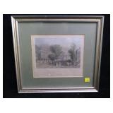 W.H. Bartlett hand colored engraving, Ballston