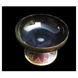 Amethyst 4 3/4" high, 6" diameter Art Glass