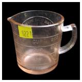"Cream Dove" brand Pink Glass measuring cup,