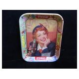 Coca Cola Tray Girl w/ Menu, 1953, 10 1/2" x 13"