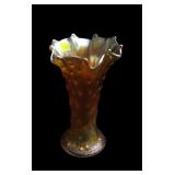 Northwood Marigold 8" high carnival glass Swung