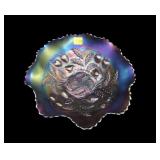 Northwood Amythyst Carnival Glass 8 1/2" fluted